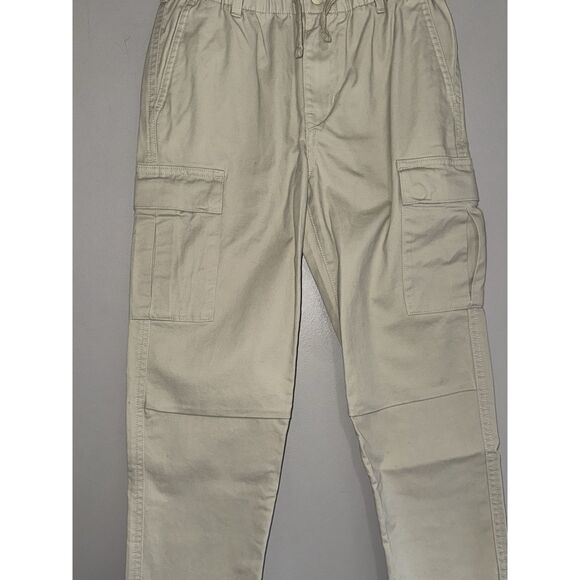 Ralph Lauren Boys 10 Chino Dress Pants Stretch Cargo Khaki Elastic Drawstring - Picture 6 of 16